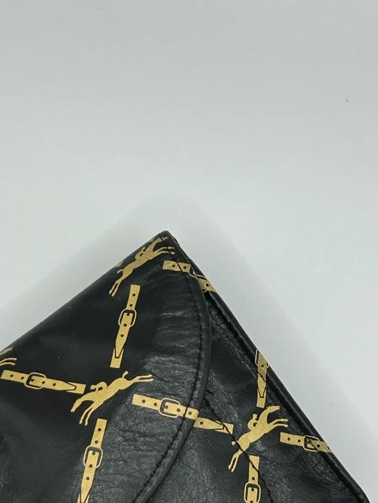 Longchamp Brown & Gold Leather Clutch - Picture 7 of 11